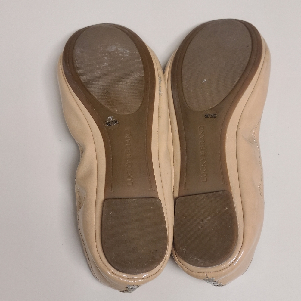 Lucky Brand Emmie patent leather slip on ballet flats size 8 - Picture 7 of 8